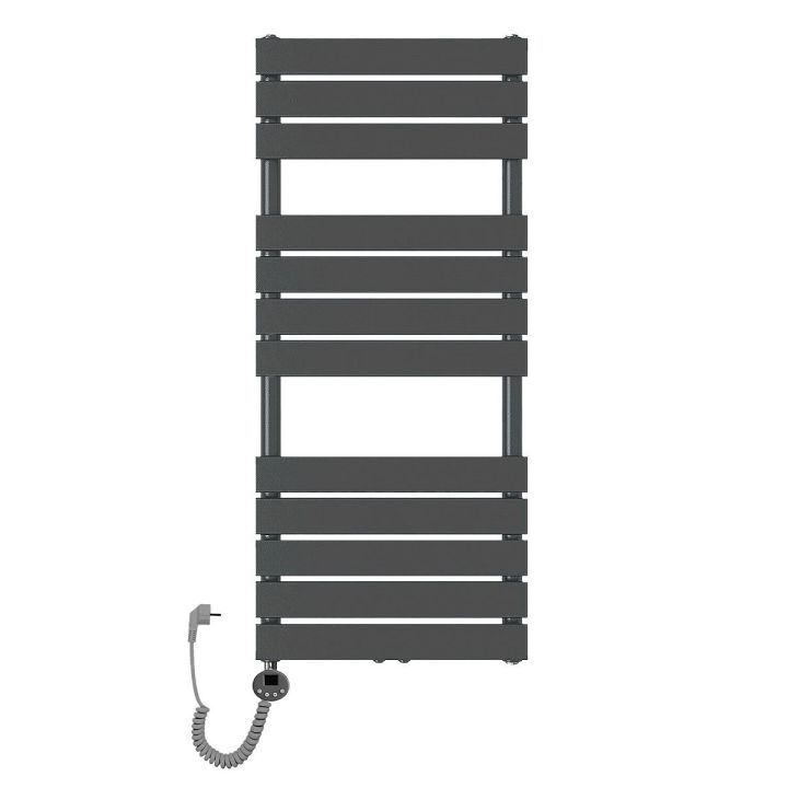 Grzejnik łazienkowy elektryczny Mila 1200x500 antracyt 1