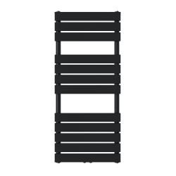 Nowoczesny grzejnik łazienkowy elektryczny Mila 1200x500 czarny