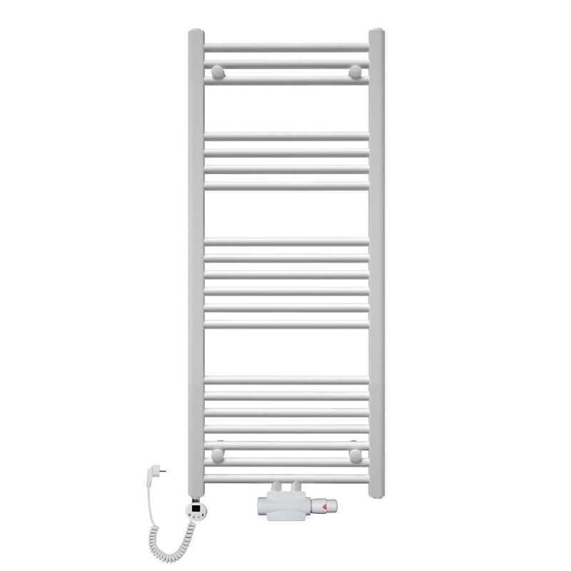 Grzejnik łazienkowy wodno-elektryczny TRM 1200 biały 1 Grzejnik łazienkowy wodno-elektryczny TRM 1200 biały 1