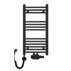 Grzejnik łazienkowy wodno-elektryczny TRM 800 czarny 2