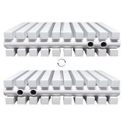 Grzejnik pionowy SQD biały 1800 mm – stalowy, panelowy