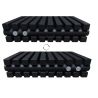 Grzejnik pionowy SQD czarny 1800 mm – stalowy, panelowy