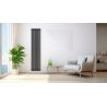 Grzejnik pionowy SQD czarny 1800 mm – stalowy, panelowy