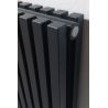 Grzejnik pionowy SQD czarny 1800 mm – stalowy, panelowy