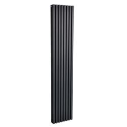 Grzejnik pionowy SQD czarny 1800 mm – stalowy, panelowy