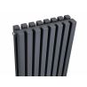 Grzejnik pionowy SQD czarny 1800 mm – stalowy, panelowy