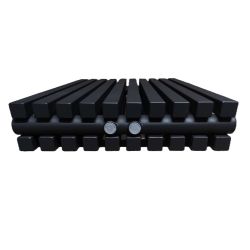 Grzejnik pionowy SQD czarny 1800 mm – stalowy, panelowy