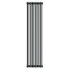 Grzejnik dekoracyjny C3 – pionowy grzejnik pokojowy czarny 1800 mm