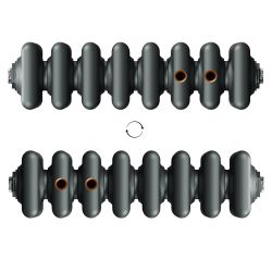 Grzejnik dekoracyjny C3 – pionowy grzejnik pokojowy czarny 1800 mm