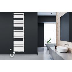 Grzejnik łazienkowy elektryczny Mila 1800x500 biały