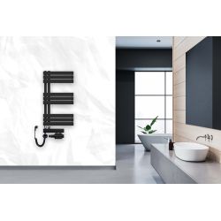 Grzejnik łazienkowy wodno-elektryczny Sophia 850 czarny 4