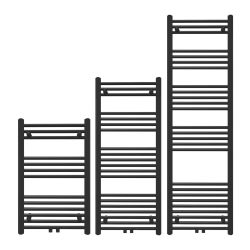 Grzejnik łazienkowy wodno-elektryczny TRM 1600 czarny 6