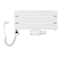 Grzejnik łazienkowy wodno-elektryczny Mila 1200x500 biały 3