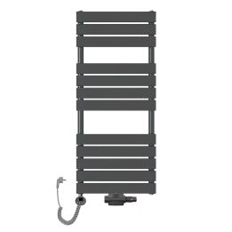 Grzejnik łazienkowy wodno-elektryczny Mila 1200x500 antracyt 1