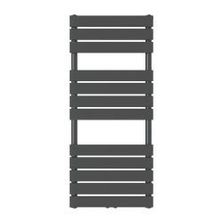 Grzejnik łazienkowy wodno-elektryczny Mila 1200x500 antracyt 2