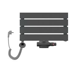 Grzejnik łazienkowy wodno-elektryczny Mila 1200x500 antracyt 3