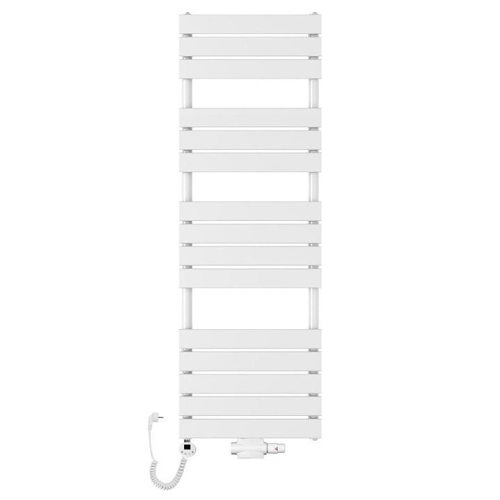 Grzejnik łazienkowy wodno-elektryczny Mila 1500x500 biały 1