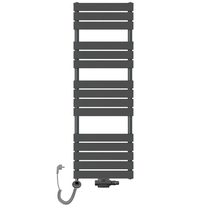 Grzejnik łazienkowy wodno-elektryczny Mila 1500x500 antracyt 1 Grzejnik łazienkowy wodno-elektryczny Mila 1500x500 antracyt 1