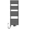 Grzejnik łazienkowy wodno-elektryczny Mila 1500x500 antracyt 1