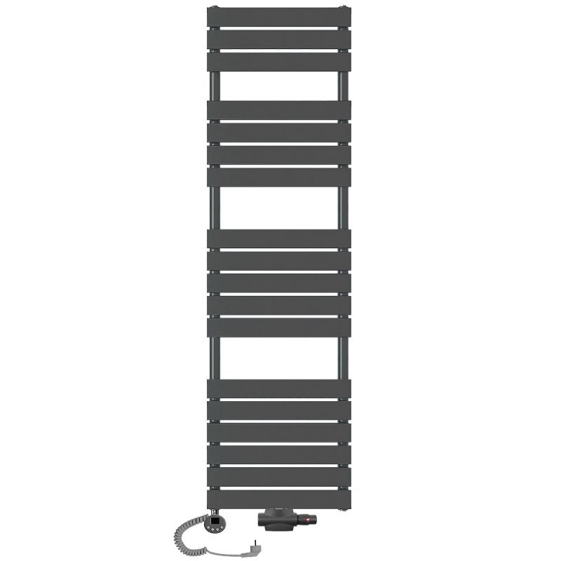 Grzejnik łazienkowy wodno-elektryczny Mila 1800x500 antracyt 1 Grzejnik łazienkowy wodno-elektryczny Mila 1800x500 antracyt 1