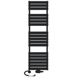 Grzejnik łazienkowy wodno-elektryczny Mila 1800x500 czarny 1