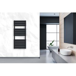 Grzejnik łazienkowy Mila 1200x500 czarny 5