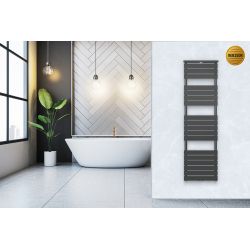 Grzejnik łazienkowy Mila 1800x500 antracyt z półką grzewczą 13