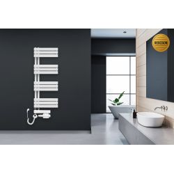 Grzejnik łazienkowy wodno-elektryczny Sophia 1180 biały