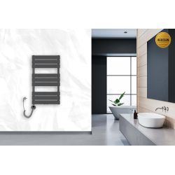 Grzejnik łazienkowy elektryczny Mila 900x500 antracyt
