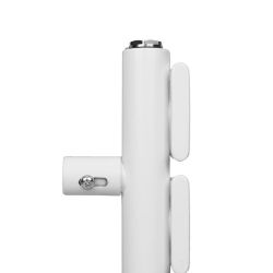 Grzejnik łazienkowy wodno-elektryczny Mila 1200x500 biały