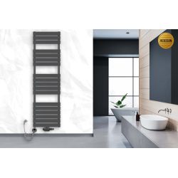 Grzejnik łazienkowy wodno-elektryczny Mila 1800x500 antracyt