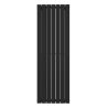 Grzejnik Julia 1600 Czarny podwójny - podłączenie dolne lewe / dolne prawe