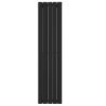 Grzejnik Julia 1800 Czarny podwójny - podłączenie dolne środkowe