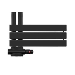 Sophia 1220x500 czarny – grzejnik łazienkowy z półką na ręczniki