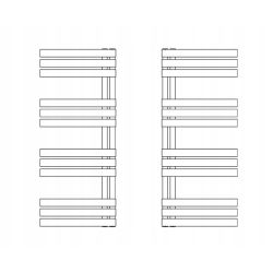 Grzejnik łazienkowy Sophia 0850 biały elektryczny 11